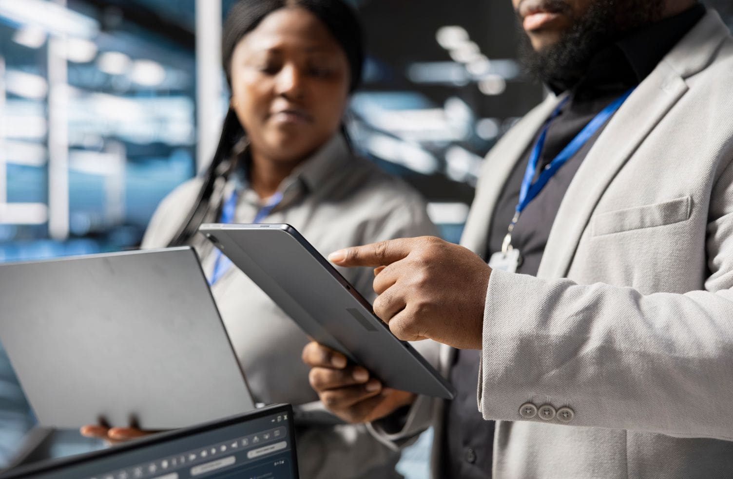 IT team reviewing cloud security